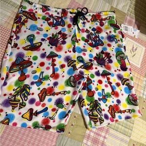 Colorful Patterned Men's Shorts Size XL NEW